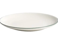 Set di 24 stoviglie CUMIN Porcellana Bianco sporco/Verde
