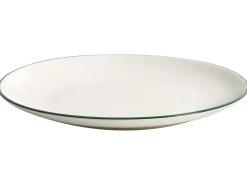 Set di 24 stoviglie CUMIN Porcellana Bianco sporco/Verde