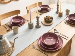 Set di 24 stoviglie HOPS Gres porcellanato Bordeaux