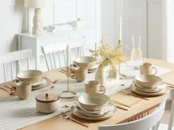 Set di 12 stoviglie HOPS Gres porcellanato Beige chiaro