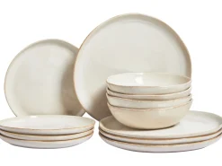 Set di 12 stoviglie HOPS Gres porcellanato Beige chiaro