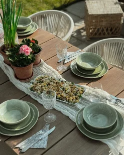 Set di 24 stoviglie HOPS Gres porcellanato Verde