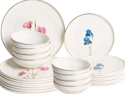Set di 24 stoviglie HYSSOP Porcellana Bianco