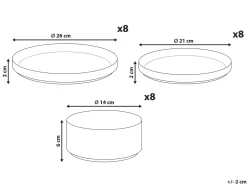 Set di 24 stoviglie SPIKENARD Gres porcellanato Bianco sporco