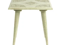 Set di 2 tavolini BELIDHA Legno di mango Verde chiaro