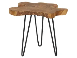 Set di 2 tavolini CAMROSE Legno di teak Marrone scuro