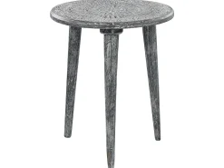 Set di 2 tavolini JATRA Legno di mango Grigio