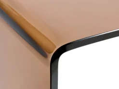 Set di 2 tavolini KENDALL Vetro temperato Marrone