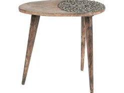 Set di 2 tavolini KHETUA Legno di mango Marrone