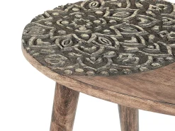 Set di 2 tavolini KHETUA Legno di mango Marrone