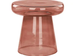 Set di 2 tavolini LAGUNA/CALDERA Vetro Rosso