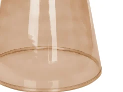 Set di 2 tavolini LAGUNA/CALDERA Vetro Marrone dorato