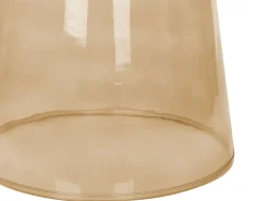 Set di 2 tavolini LAGUNA/CALDERA Vetro Marrone dorato