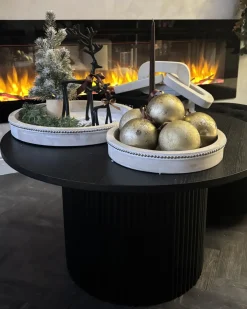 Set di 2 vassoi da portata MANSOURA Legno di mango Marrone chiaro