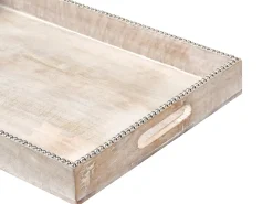 Set di 2 vassoi da portata QUENA Legno di mango Marrone chiaro