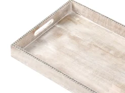 Set di 2 vassoi da portata QUENA Legno di mango Marrone chiaro