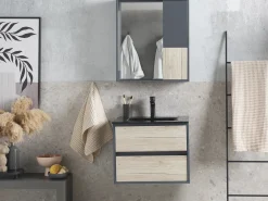 Set di mobili da bagno TERUEL Grigio