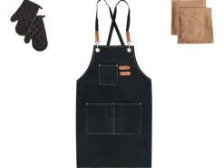 Set di Tessili da Cucina RAPHANUS Nero