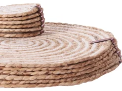 Set di tovagliette e sottobicchieri QUININE Iuta Naturale