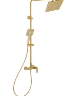 Set doccia con miscelatore e soffione a pioggia COLORADA Oro