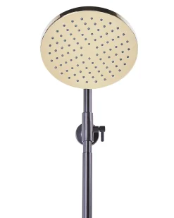 Set doccia con miscelatore e soffione a pioggia GURARA Nero/Oro