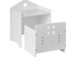 Set tavolo e sedie per bambini ELANORA Bianco Montessori