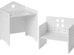 Set tavolo e sedie per bambini ELANORA Bianco Montessori