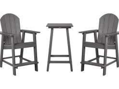 Set bistrot ADIRONDACK Grigio scuro