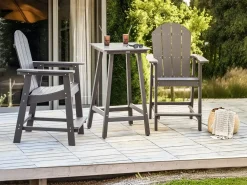 Set bistrot ADIRONDACK Grigio scuro