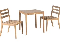 Set bistrot CHIOGGIA Legno di acacia certificato Marrone chiaro