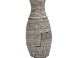 Set bistrot con cuscini CAPRI Rattan sintetico (PE) Grigio