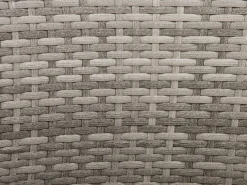 Set bistrot con cuscini CAPRI Rattan sintetico (PE) Grigio