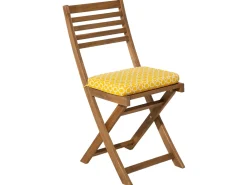 Set bistrot con cuscini FIJI Legno d'acacia Giallo