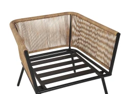 Set bistrot con cuscini GARGANO Rattan sintetico (PE) Marrone chiaro