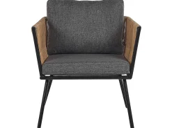 Set bistrot con cuscini GARGANO Rattan sintetico (PE) Marrone chiaro