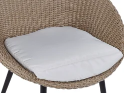 Set bistrot con cuscini ORTIGIA Rattan sintetico (PE) Beige chiaro Beige