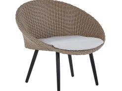 Set bistrot con cuscini ORTIGIA Rattan sintetico (PE) Beige chiaro Beige