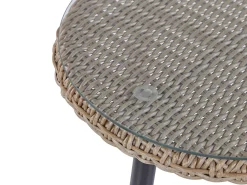 Set bistrot con cuscini ORTIGIA Rattan sintetico (PE) Beige chiaro Beige