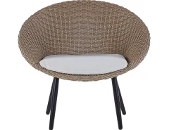 Set bistrot con cuscini ORTIGIA Rattan sintetico (PE) Beige chiaro Beige