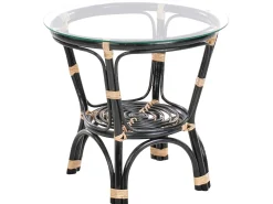 Set bistrot con cuscini PECORINI Rattan Nero