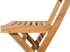 Set bistrot con cuscini Pieghevole FIJI Legno d'acacia Blu