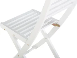 Set bistrot con cuscini Pieghevole FIJI Legno d'acacia Blu