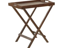 Set bistrot con cuscini Pieghevole AMANTEA Legno d'acacia Blu
