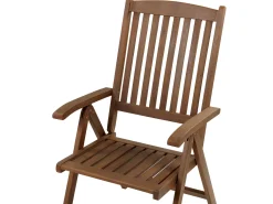 Set bistrot con cuscini Pieghevole AMANTEA Legno d'acacia Blu
