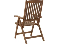 Set bistrot con cuscini Pieghevole AMANTEA Legno d'acacia Blu