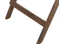 Set bistrot con cuscini Pieghevole AMANTEA Legno d'acacia Blu