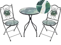 Set bistrot Pieghevole COZZANA Metallo Nero