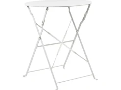 Set bistrot Pieghevole FIORI Metallo Bianco