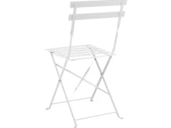Set bistrot Pieghevole FIORI Metallo Bianco
