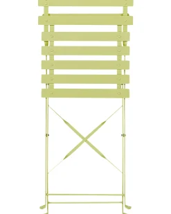 Set bistrot Pieghevole FIORI Metallo Verde lime
